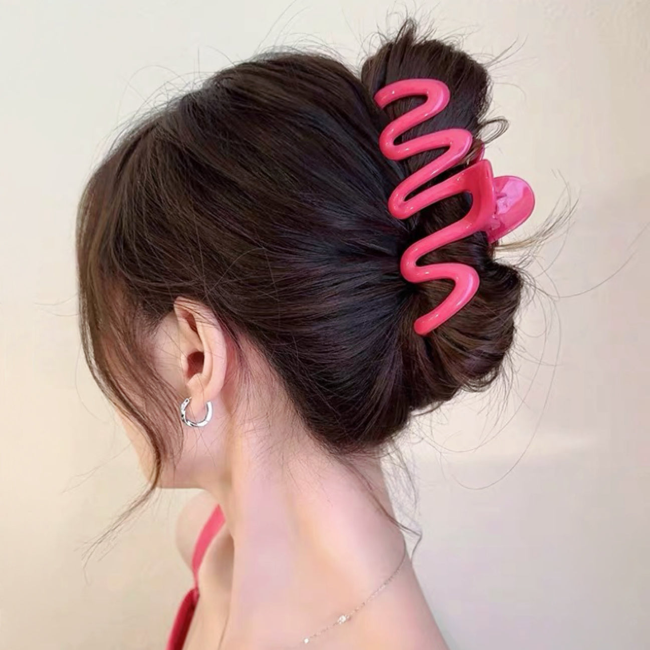 Macaron Wave Hair Claw