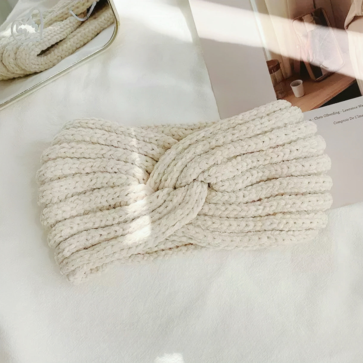 Crochet Velvet Twist  Headband