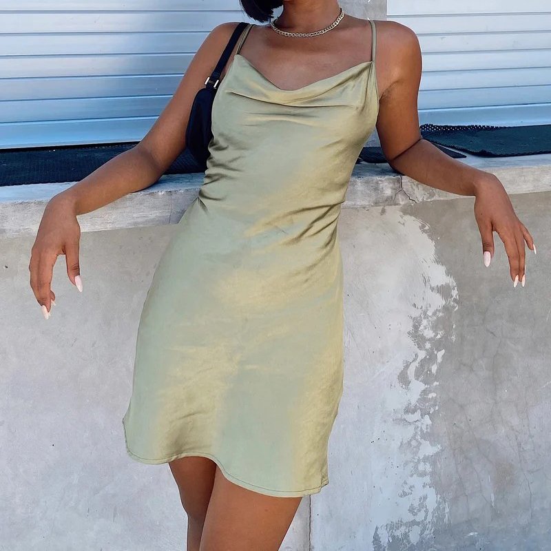 🔥🔥💃SLIP DRESS IN SATIN(Buy 3 Free Shipping)-serendiple.com