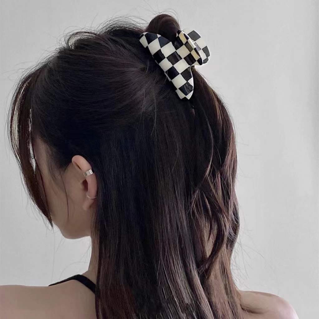 checkerboard hair claw