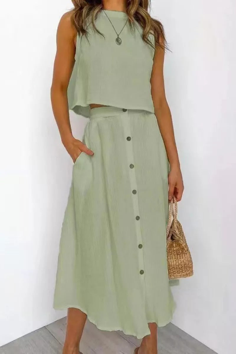 Holiday Leisure Cotton Two-pieces suits-serendiple.com