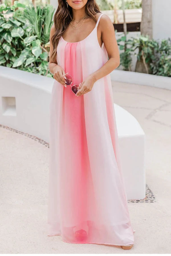 Oceans Of Love Multi Ombre Maxi Dress-serendiple.com
