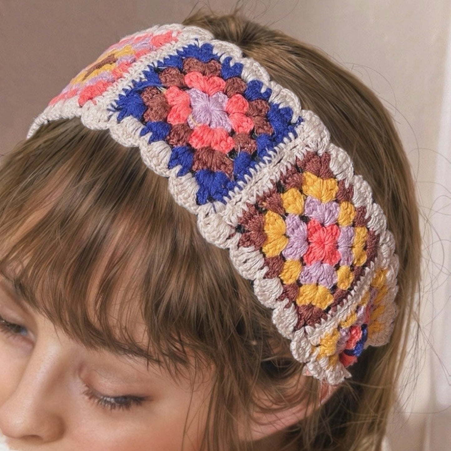 Floral Crochet Hairband
