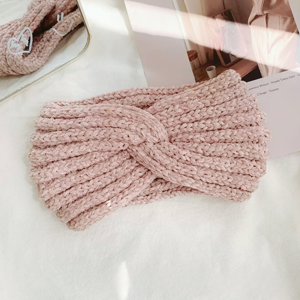 Crochet Velvet Twist  Headband