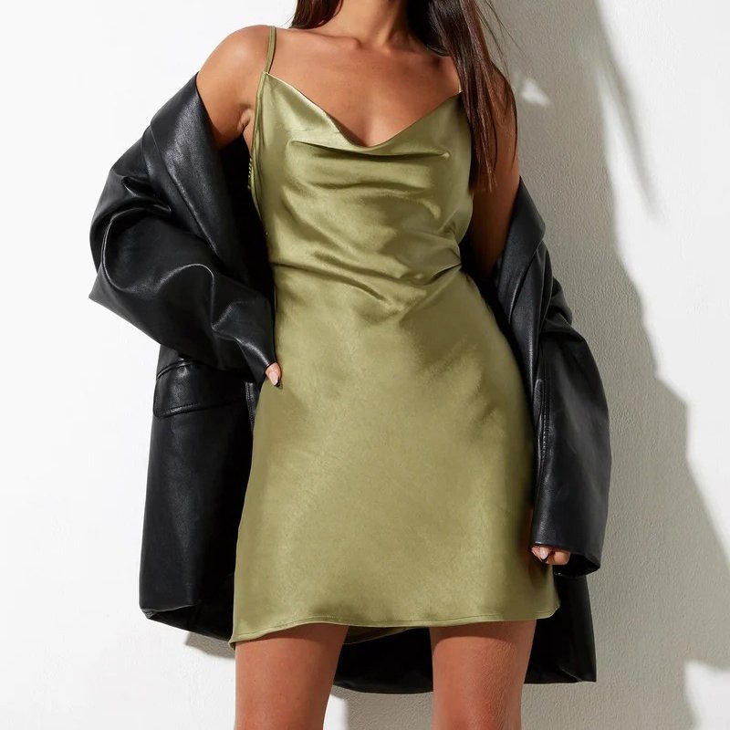 🔥🔥💃SLIP DRESS IN SATIN(Buy 3 Free Shipping)-serendiple.com
